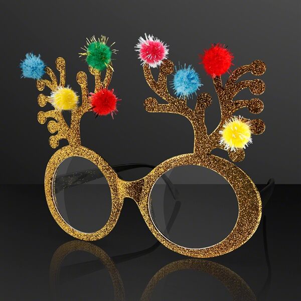 Main Product Image for Christmas Reindeer Antler Novelty Glasses (NON-Light Up)