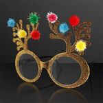 Christmas Reindeer Antler Novelty Glasses (NON-Light Up) -  