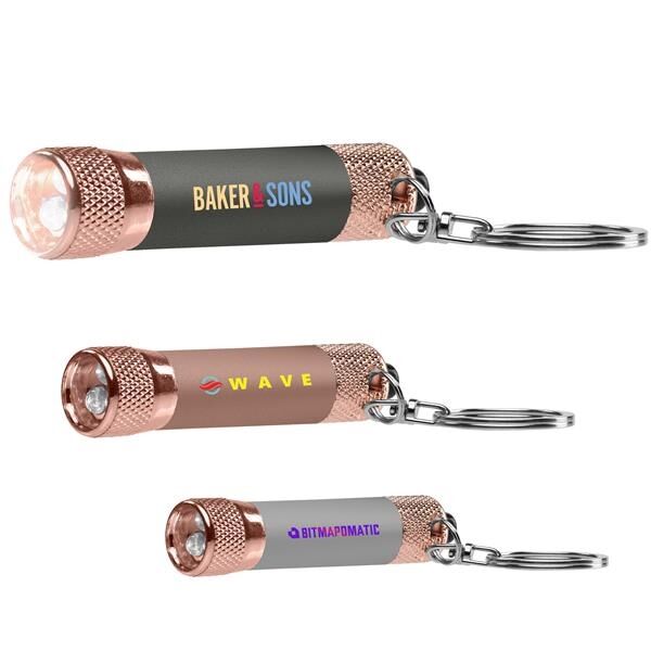 Main Product Image for Custom Printed Chroma Softy Rose Gold Metallic - LED Flashlight