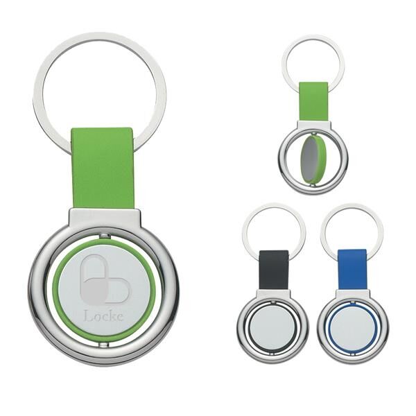 Main Product Image for Circular Metal Spinner Key Tag