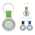 Circular Metal Spinner Key Tag -  