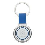 Circular Metal Spinner Key Tag -  