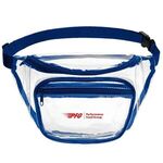 Clear PVC Fanny Pack with Dual Pockets - Large