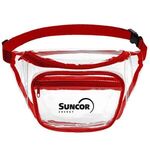 Clear PVC Fanny Pack with Dual Pockets - Large