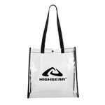 Clear Stadium Tote Bag - Black