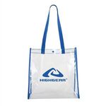 Clear Stadium Tote Bag - Royal