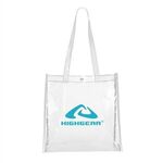 Clear Stadium Tote Bag - White