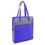 Color Basics Heathered Non-Woven Tote Bag -  