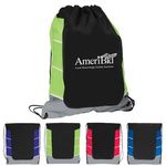 Buy Imprinted Drawstring Backpack Color Block