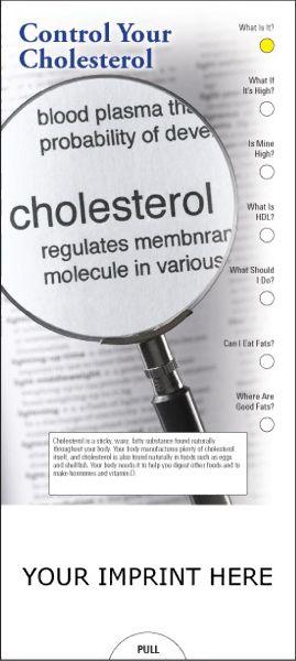 Main Product Image for Control Your Cholesterol Slide Chart USA Made