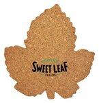 Cork Coaster Leaf -  