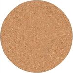 Cork Coaster Round - Natural Wood