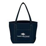 Cotton Canvas Boat Tote Bag -  