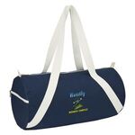 Cotton Duffel Bag - Navy Blue