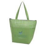 Crosshatch Non-Woven Cooler Bag - Lime