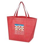 Crosshatch Non-Woven Tote Bag -  