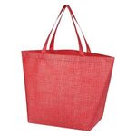 Crosshatch Non-Woven Tote Bag -  