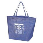 Crosshatch Non-Woven Tote Bag -  