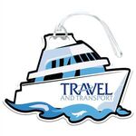 Cruise Ship Luggage Tag - White