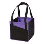 Cube Non-Woven Utility Tote - Purple