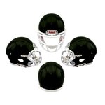 Custom 2 Sided Mini Riddell Speed Football Helmet - Black with White