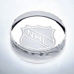 Custom Etched Hockey Puck - 