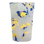 Custom Imprinted 17 oz. Confetti Stadium Cup - Blue/Yellow