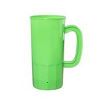 Custom Imprinted 22 Oz. Plastic Stein - Neon Green