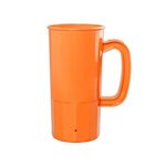 Custom Imprinted 22 Oz. Plastic Stein - Neon Orange