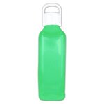 Custom Imprinted 24 oz. Classic Edge Bottle with Handle Lid - Translucent Green