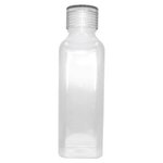 Custom Imprinted 24 oz. Classic Edge Bottle with Standard Lid - Translucent Clear