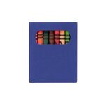 Custom Imprinted 24-Piece Crayon Set - Blue