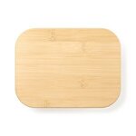 Custom Imprinted 4 Cup Bamboo Storage Container - Bamboo