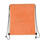 Custom Imprinted Criss Cross NW Drawstring Backpack - Orange