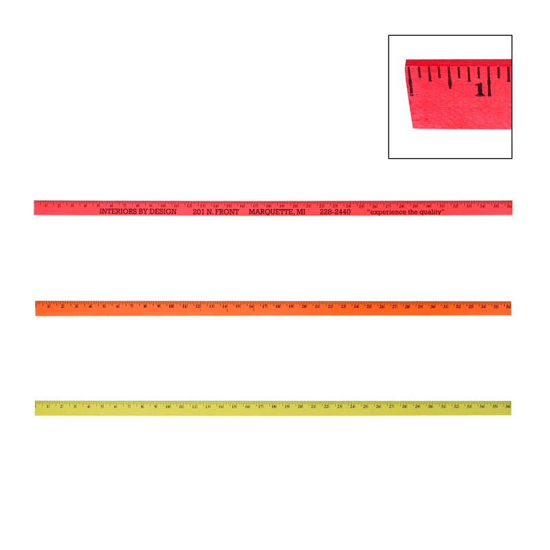 Main Product Image for Custom Imprinted Fluorescent Enameled Yardstick