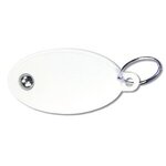 Custom Imprinted Halcyon(R) Roll it Key Tag Full Color - White