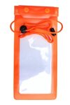 Custom Imprinted Large Waterproof Cell Phone Bag - Orange