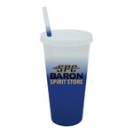 Custom Imprinted Mood 26 oz. Tumbler w/ Lid and Straw Full Color -  