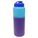 Custom Imprinted Mood(TM) 32 oz. Sports Bottle with Flip Top Cap - Blue to Purple