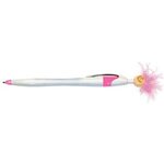 Custom Imprinted Wild Smilez Pen - Light Tone - Pink