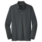 Custom Nike Golf Polo Shirt Design  Long Sleeve Dri-FIT Tech - Anthracite