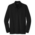 Custom Nike Golf Polo Shirt Design  Long Sleeve Dri-FIT Tech - Black