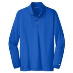 Custom Nike Golf Polo Shirt Design  Long Sleeve Dri-FIT Tech - Blue Sapphire