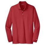 Custom Nike Golf Polo Shirt Design  Long Sleeve Dri-FIT Tech - Varsity Red