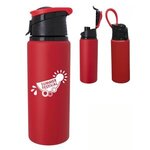 Buy Custom Printed Velvet Touch Aluminum Bottle 24oz