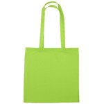 Custom Printed 4 oz. Cotton Tote Bag - Lime Green