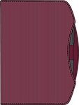 Custom Printed Arc Hardcover Journal with Pen - Medium Burgundy