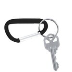 Custom Printed Carabiner Keychain - Black