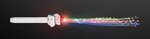 Custom Printed Fiber Optic Snowman Light Wand - Multi Color