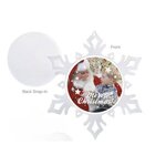 Custom Printed Holiday Snowflake Ornament - Clear